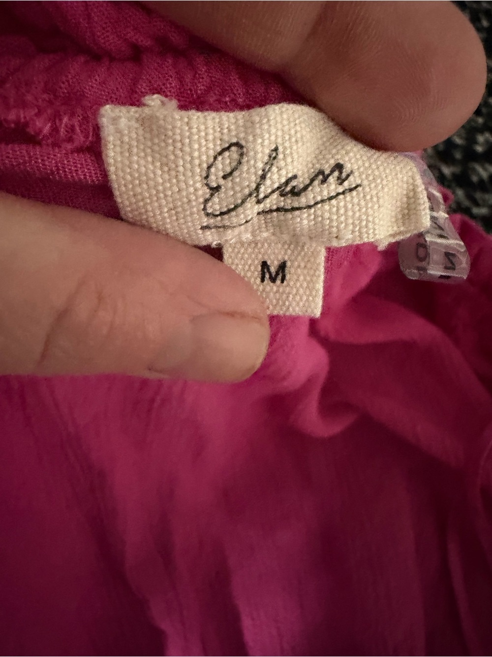 Elan Elle Strapless Barbiecore Tiered Ruffle Mini Dress Tie Waist Pink Medium - Picture 6 of 7